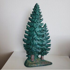 Vintage Santas Best Christmas In Vermont ceramic Tree Village Accessory 1994